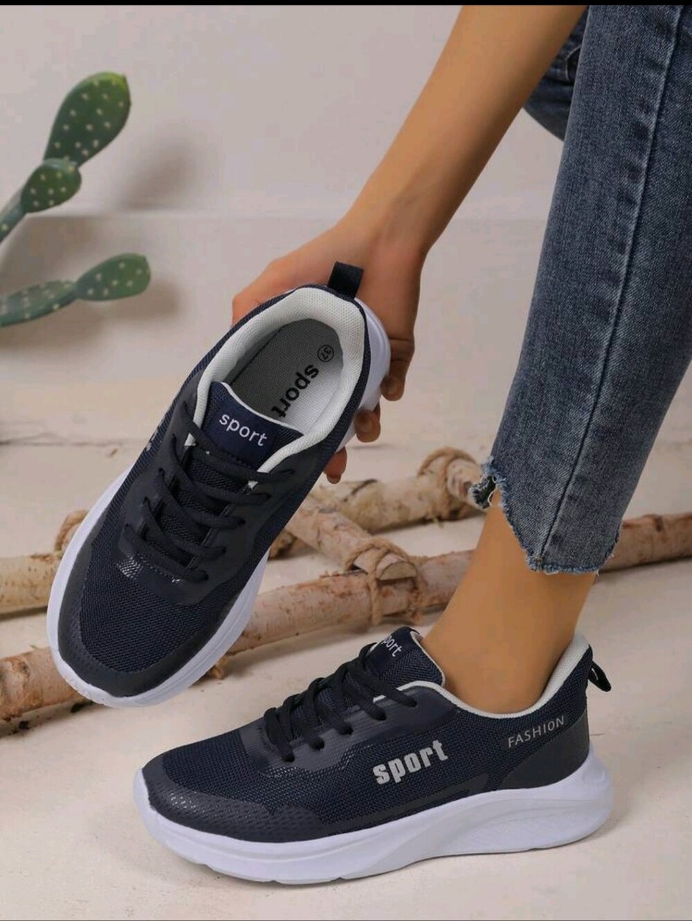 **SPORTY NAVY WOMEN'S LACE-UP SNEAKERS**👟💙💙💲💲💲💲💲